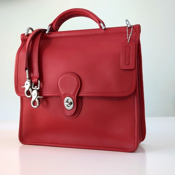 Coach Handbags - Coach | *RARE* Cherry Apple Red Willis with Nickel Hardware NEW